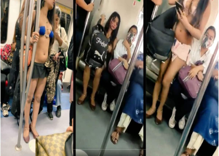 रिदम चन्ना का दिल्ली मेट्रो में छोटे कपड़े पहन कर घूमने का वीडियो हुआ वायरल