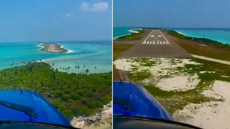 लक्षद्वीप का वो खतरनाक एयरपोर्ट, जहां प्लेन उतारने में कांपते हैं पायलट! यकीन न हो तो खुद देख लें-VIDEO
