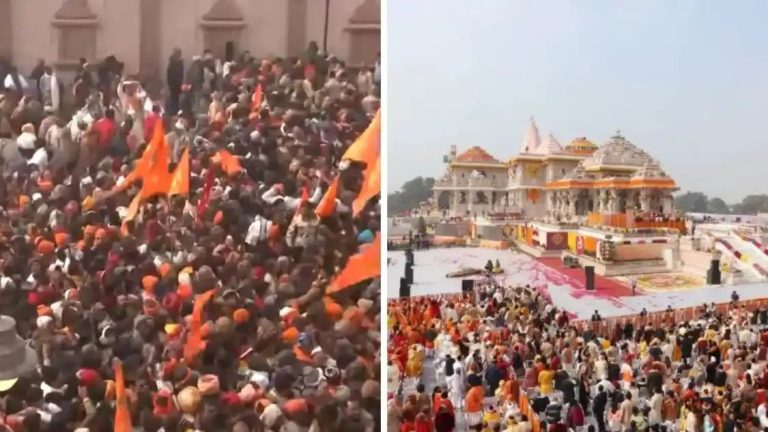 Ayodhya News: श्रीराम मंदिर के अंदर-बाहर का लगा रामभक्तों तांता, श्रद्धालु बोले ‘भीड़ के बीच भी हमें मिल रही असीम शांति’