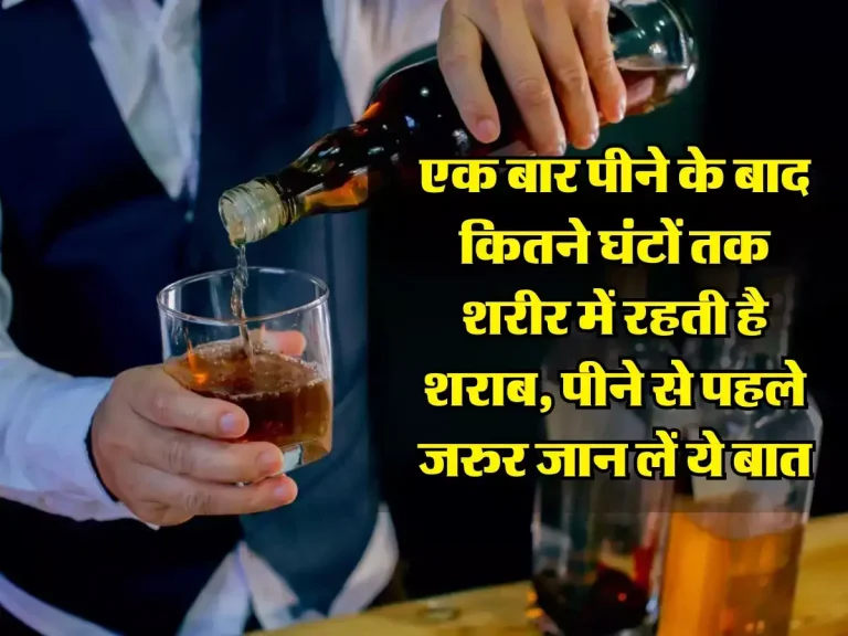 Alcohol: एक बार पीने के बाद कितने घंटों तक शरीर में रहती है शराब, पीने से पहले जरुर जान लें ये बात