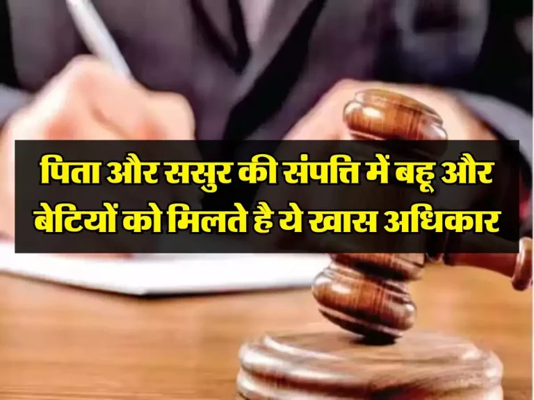 Property Rights: पिता और ससुर की संपत्ति में बहू और बेटियों को मिलते है ये खास अधिकार, कोर्ट ने सुनाया फैसला