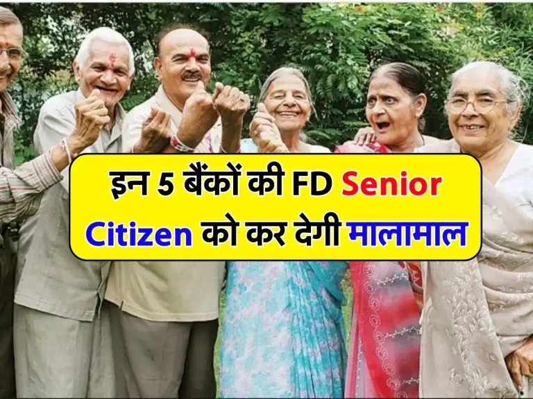 इन 5 बैंकों की FD Senior Citizen को कर देगी मालामाल, निवेश करने में बिल्कुल न करें देरी
