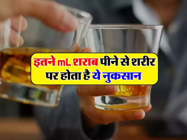 Liquor: इतने mL शराब पीने से शरीर पर होता है ये नुकसान, एक्सपर्ट ने किया खुलासा