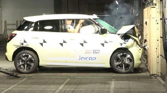 Japan NCAP क्रैश टेस्ट में 2024 Suzuki Swift को मिली 4 स्टार रेटिंग