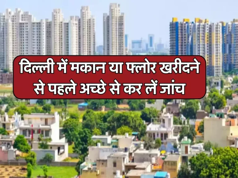 Delhi Property: दिल्ली में मकान या फ्लोर खरीदने से पहले अच्छे से कर लें जांच, वरना जिंदगी भर पड़ेगा पछताना