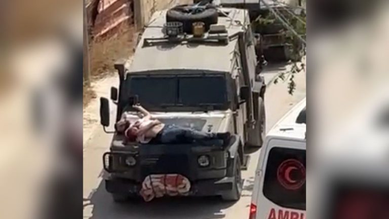 इजराइली सेना ने घायल फिलिस्तीनी को जीप पर बांधा, वायरल वीडियो पर आया IDF का बयान