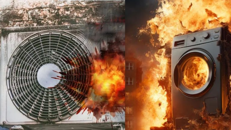 AC-Washing Machine Fire: दहकता गोला न बन जाए… वॉशिंग मशीन और AC! तुरंत छोड़ दें ये आदतें
