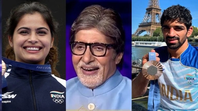 KBC 16 : अमिताभ बच्चन के शो का हिस्सा बनेंगे ओलंपिक पदक विजेता मनु भाकर और अमन सहरावत